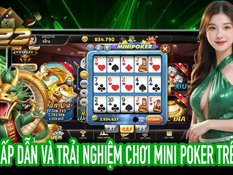 Hình ảnh bàn Blackjack với người chơi và dealer đang chia bài tại vin68